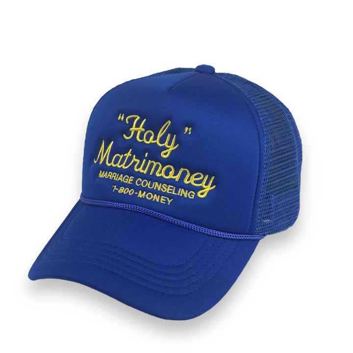 "Holy" Matrimoney Trucker - Royal/Amber