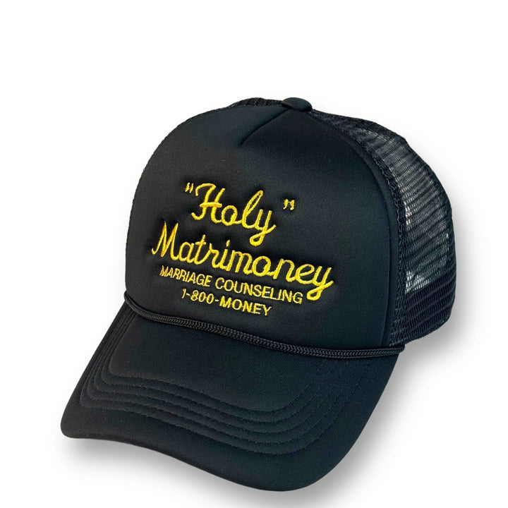 "Holy" Matrimoney Trucker - Black/Amber