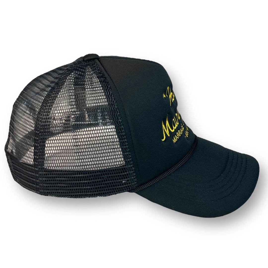 "Holy" Matrimoney Trucker - Black/Amber