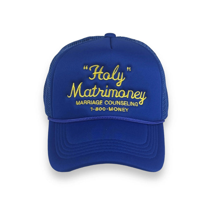 "Holy" Matrimoney Trucker - Royal/Amber