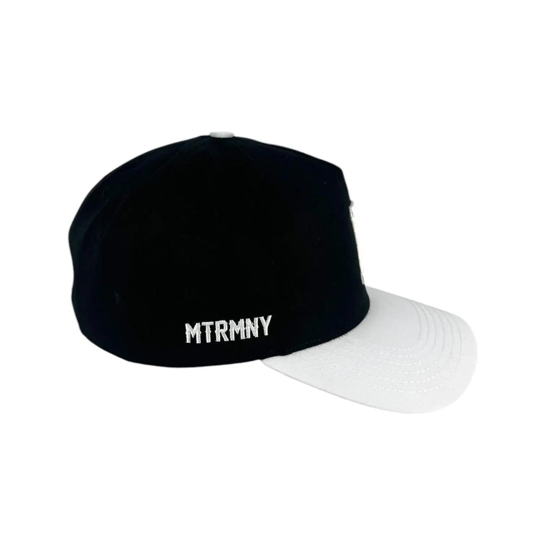 Matrimoney DTX Snapback Hat 2.0 (Curved Bill) - Black/White