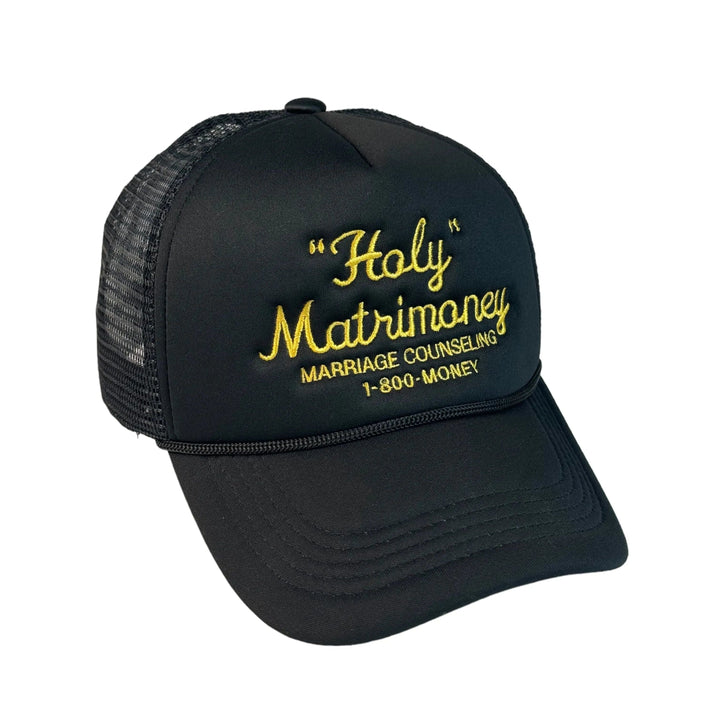 "Holy" Matrimoney Trucker - Black/Amber