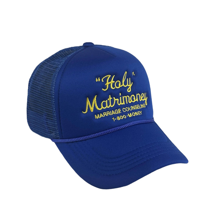 "Holy" Matrimoney Trucker - Royal/Amber