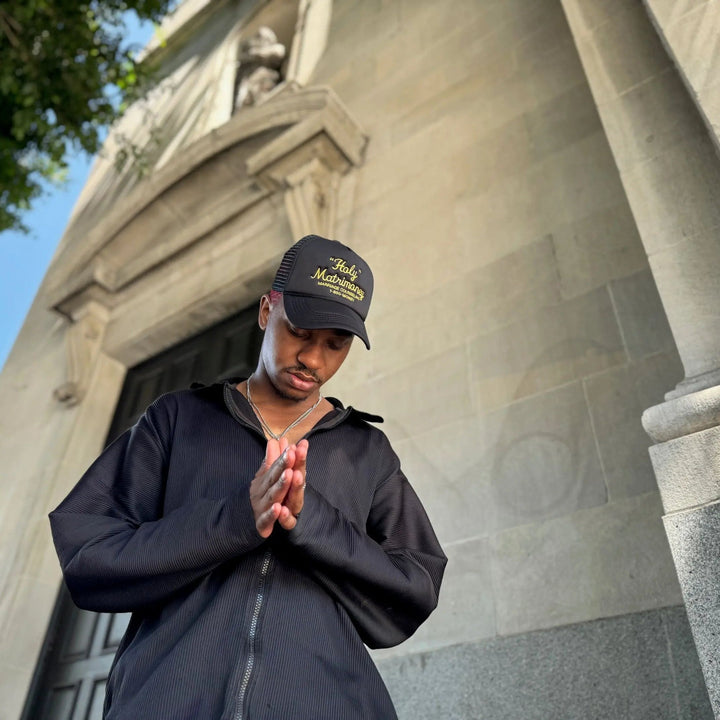 "Holy" Matrimoney Trucker - Black/Amber