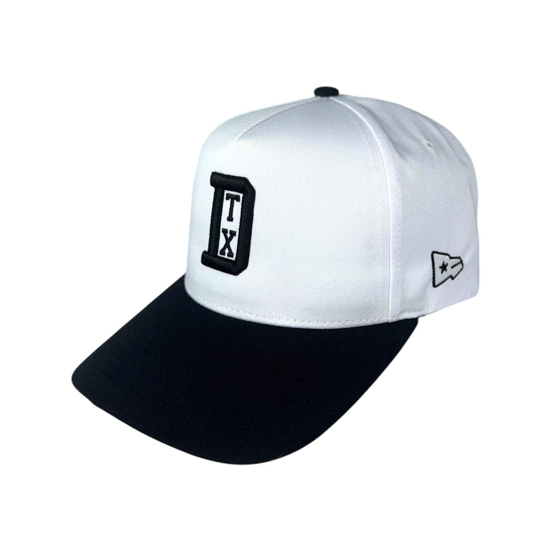Matrimoney DTX Snapback Hat (Curved Bill) - White/Black
