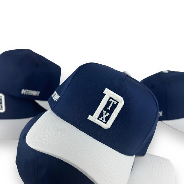 Matrimoney DTX Snapback Hat (Curved Bill) - Navy/White