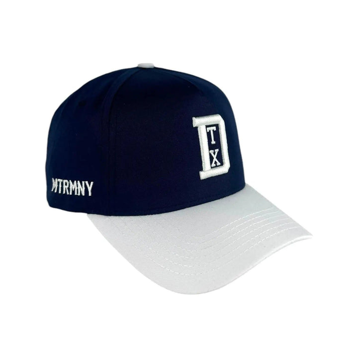 Matrimoney DTX Snapback Hat (Curved Bill) - Navy/White
