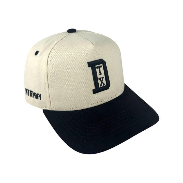 Suede Matrimoney DTX Snapback Hat (Curved Bill) - Off White/Black